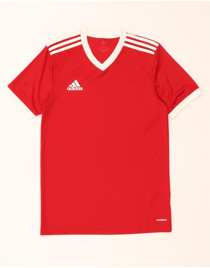 Adidas Herren Aeroready T-Shirt Top Small Rot Polyester