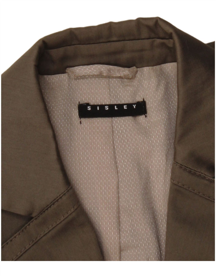 SISLEY Damen-Blazer mit 2 Knöpfen, Gr. 8, Grau