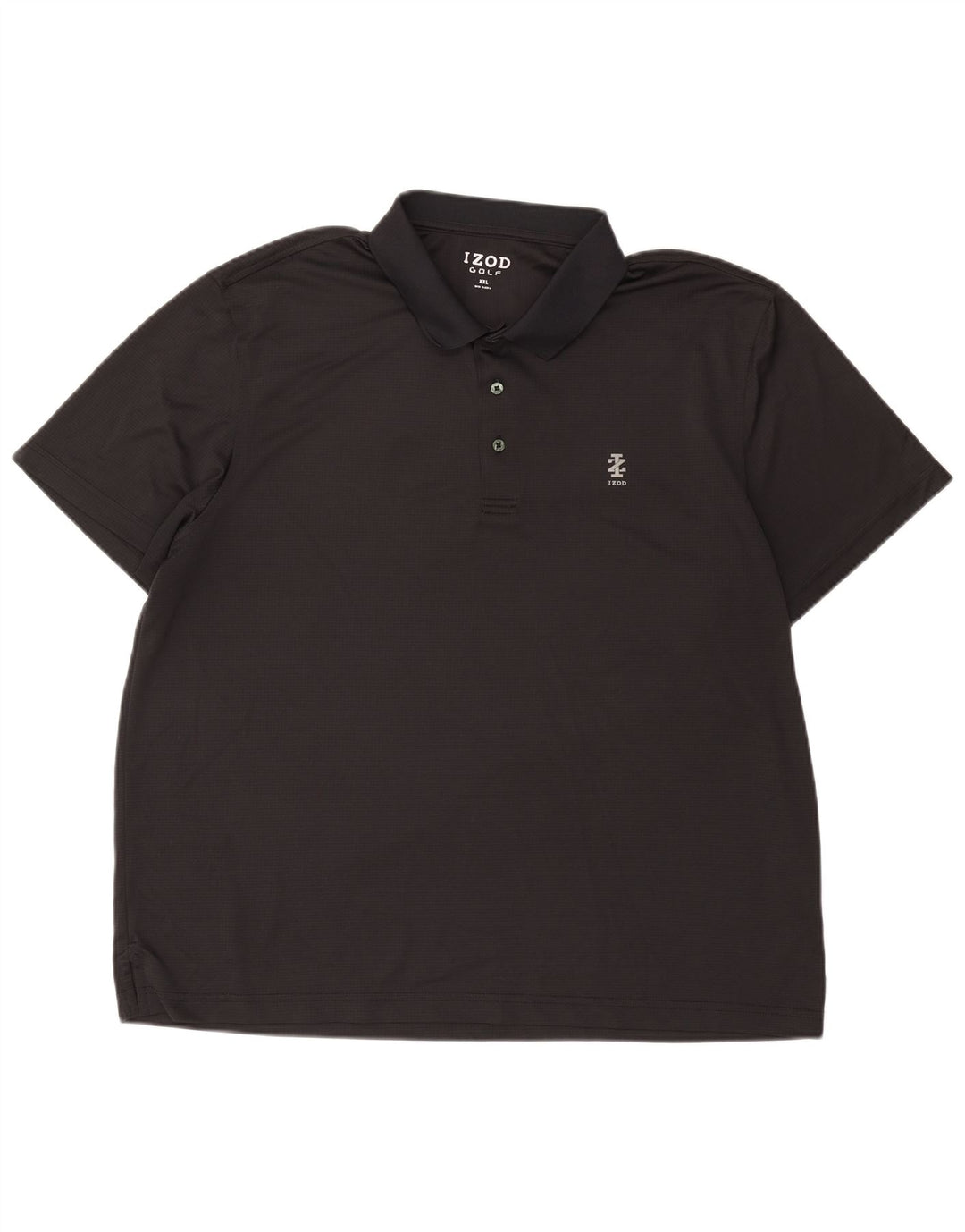 Izod Herren Poloshirt 2XL Schwarz Polyester