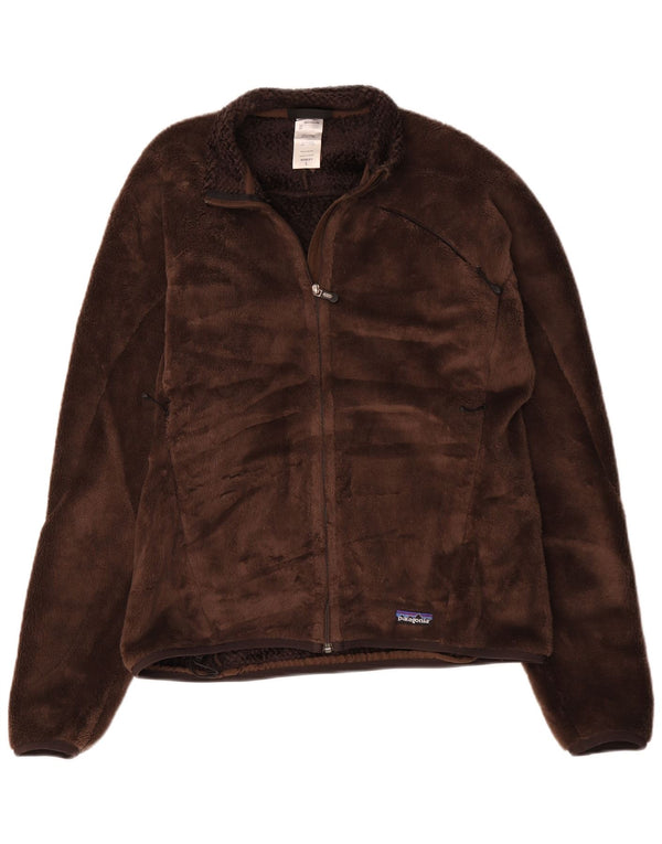 Patagonia Damen Fleecejacke UK 16 Large Braun Polyester