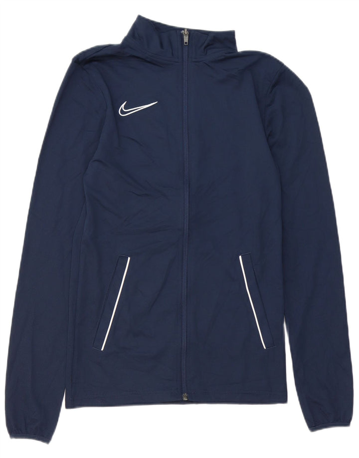 NIKE Herren Dri Fit Trainingsanzug Top Jacke XS Marineblau