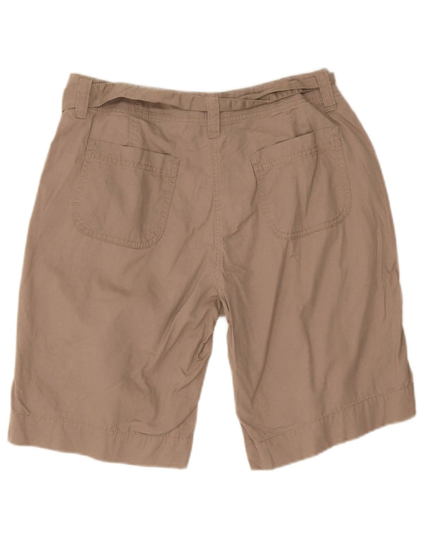 Marks & Spencer Damen Freizeitshorts UK 12 Medium W30 Graue Baumwolle