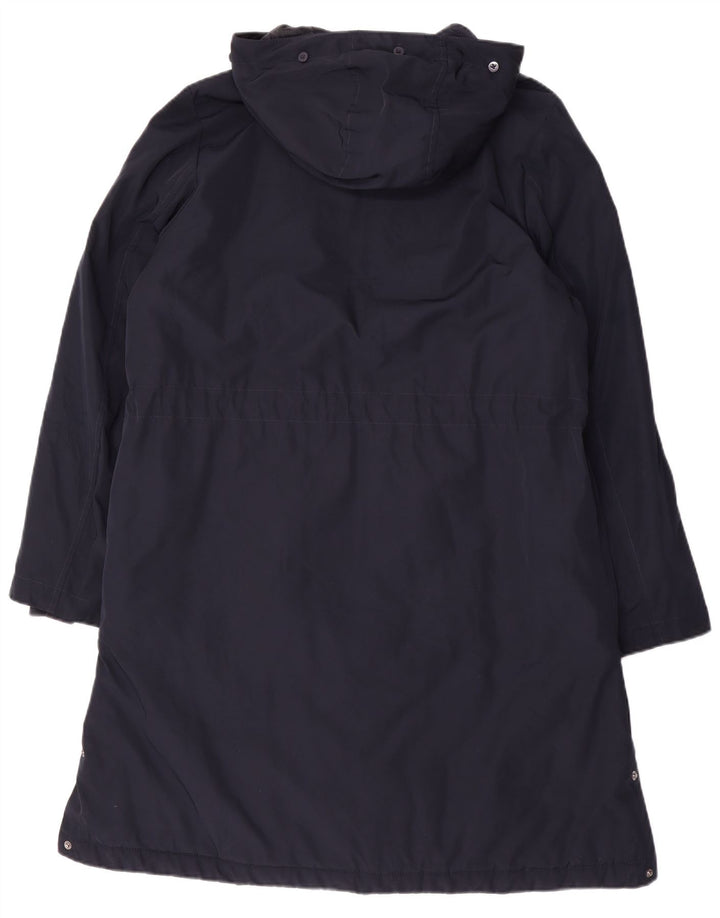 Marks & Spencer Damen-Windbreaker-Mantel mit Kapuze, Gr. 14, mittleres Marineblau