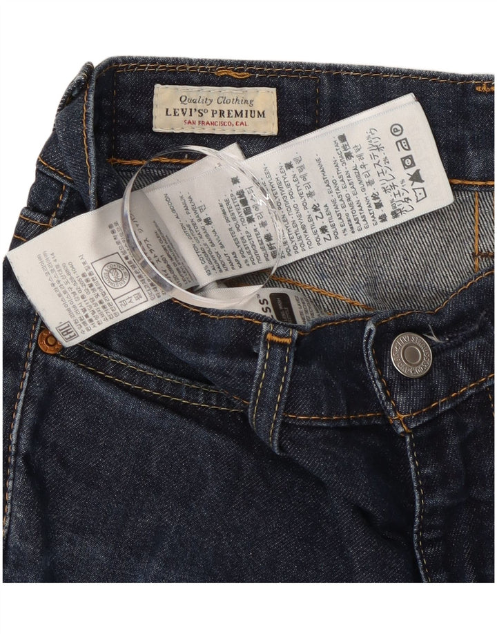 Levi's Damen Slim Jeans W27 L32 Marineblaue Baumwolle