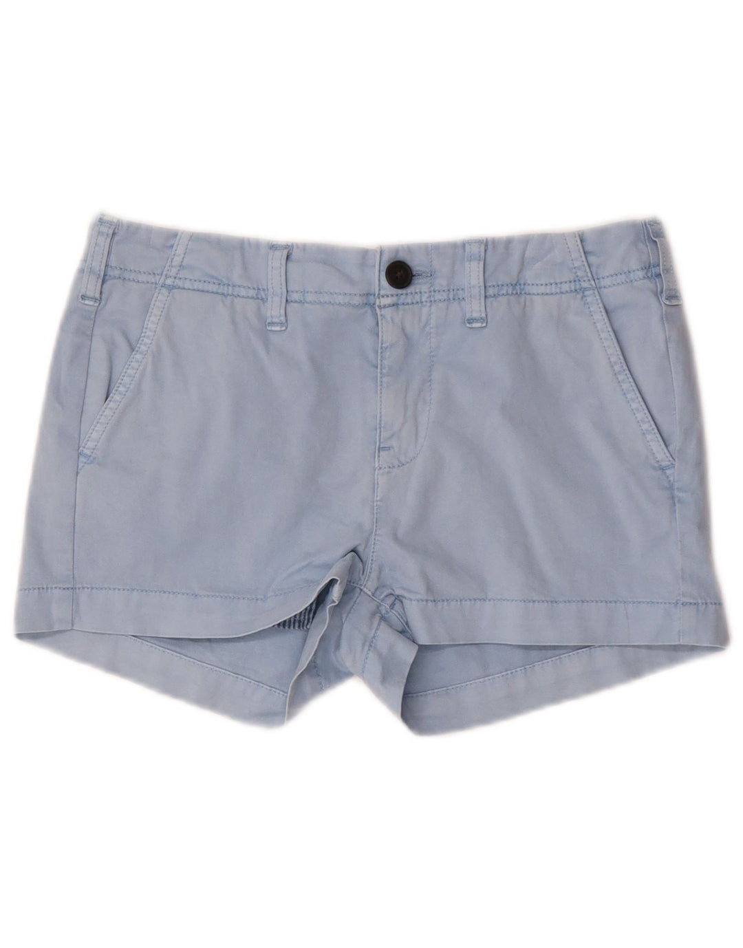 Superdry Damen Hotpants UK 8 Small W28 Blaue Baumwolle