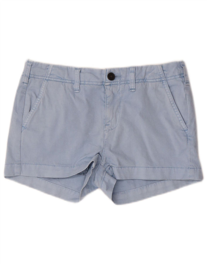 Superdry Damen Hotpants UK 8 Small W28 Blaue Baumwolle