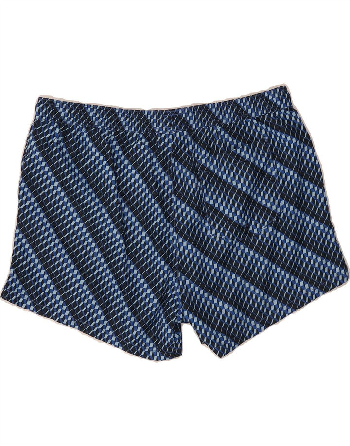 LOTTO Mens Swimming Shorts 2XL  Blue Geometric Polyester Vintage Lotto and Second-Hand Lotto from Messina Hembry 