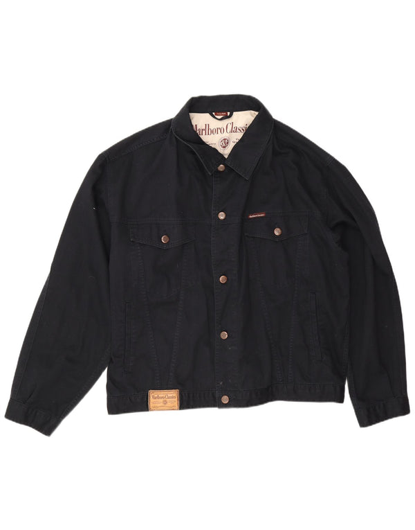 Marlboro Classics Herren Jeansjacke UK 44 2XL Marineblau Baumwolle