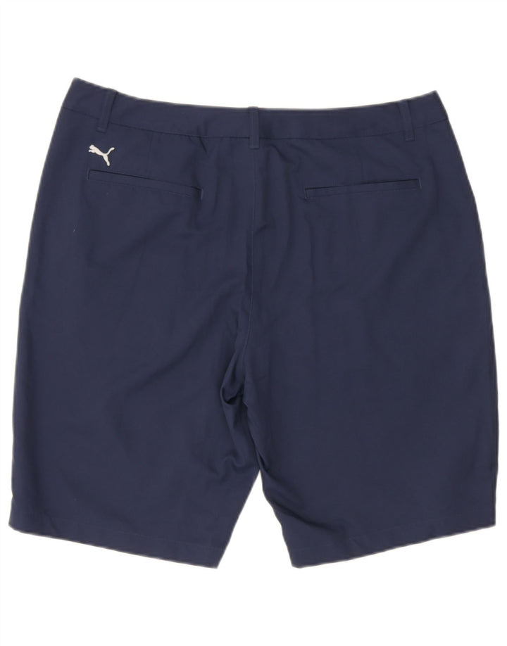Puma Herren Chino Shorts W36 Large Marineblau Polyester