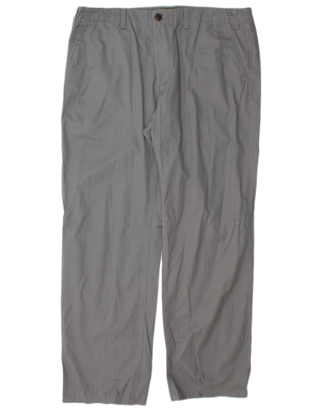 EDDIE BAUER Gerade Chinohose für Herren, W38, L32, graue Baumwolle