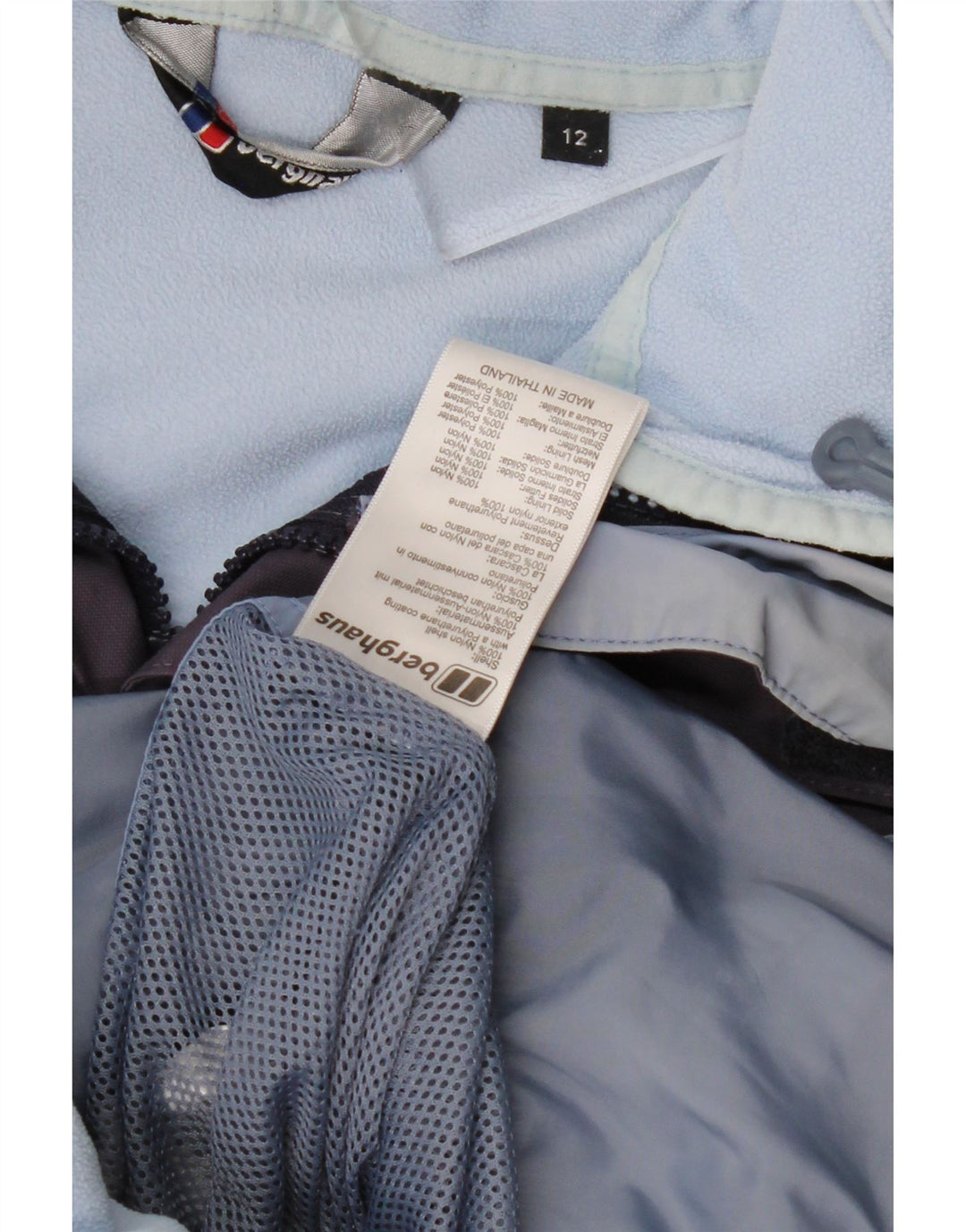 BERGHAUS Damen-Windbreakerjacke mit Kapuze, UK 12, mittelviolettes Nylon