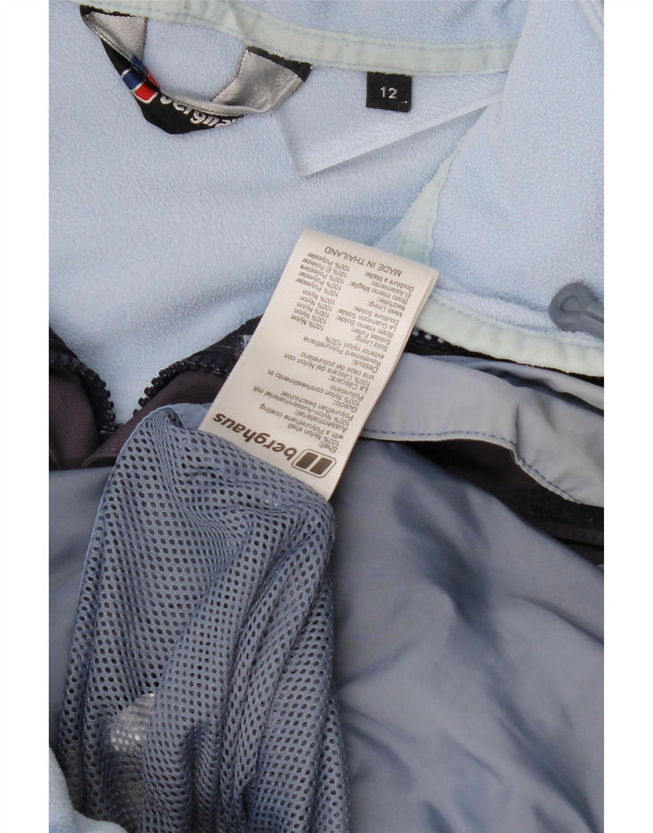 BERGHAUS Damen-Windbreakerjacke mit Kapuze, UK 12, mittelviolettes Nylon