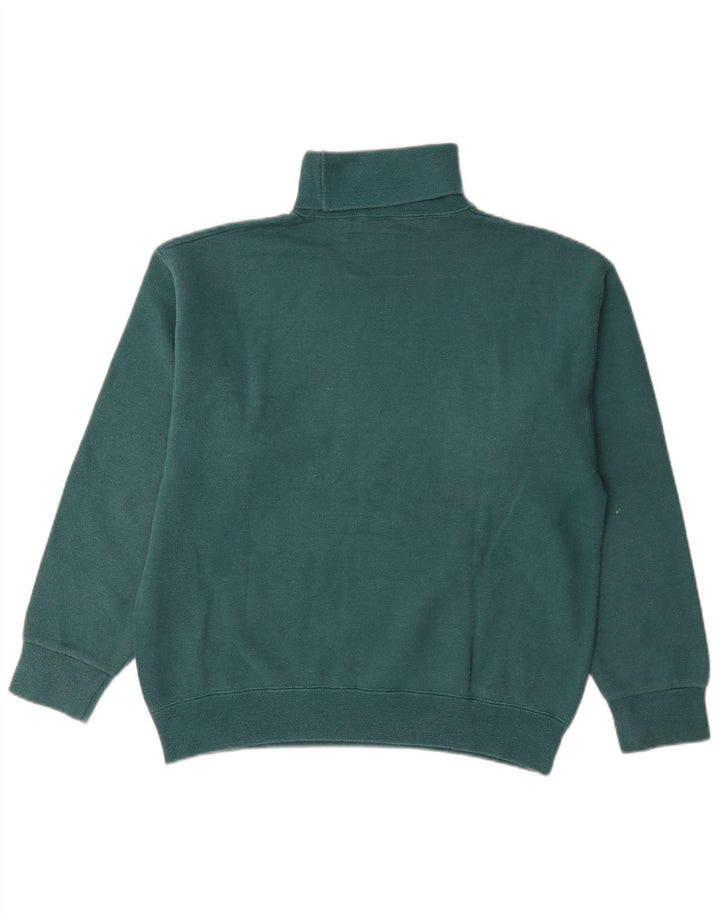 Champion Herren-Sweatshirt mit Rollkragen, mittelgrüne Baumwolle