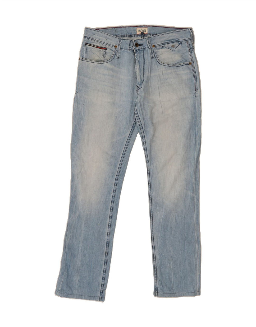 TOMMY HILFIGER Mens Slim Jeans W32 L34 Blue Cotton Vintage Tommy Hilfiger and Second-Hand Tommy Hilfiger from Messina Hembry 