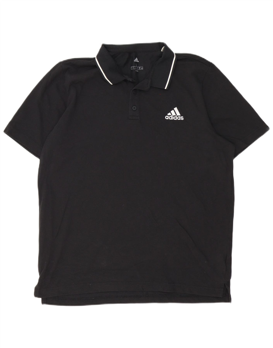 Adidas Herren Poloshirt Große schwarze Baumwolle