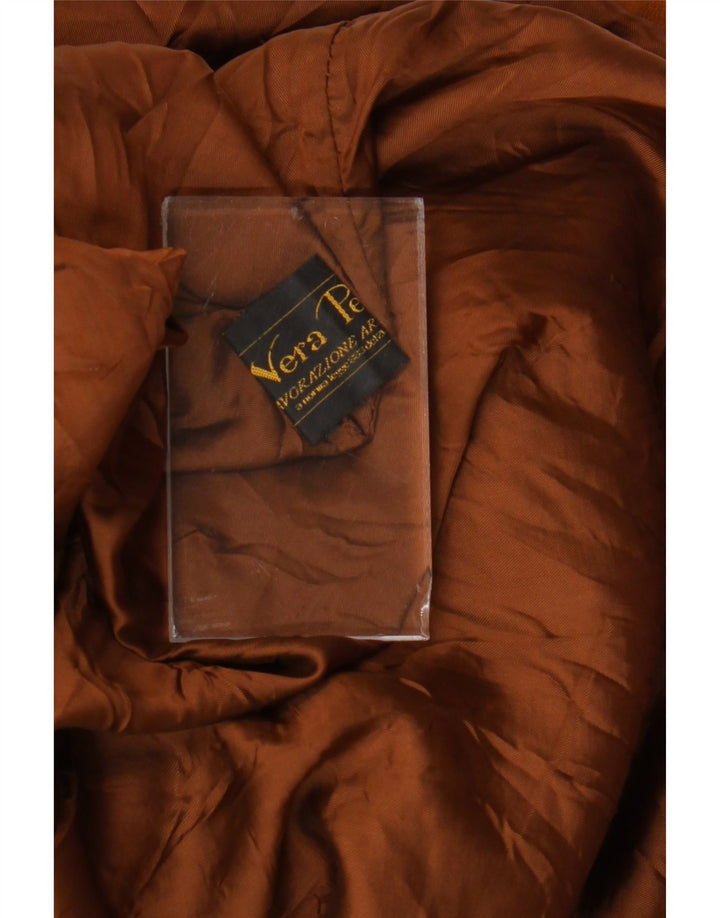 LAVORAZIONE ARTIGIANA Herren Wildlederjacke UK 42 XL Braunes Leder