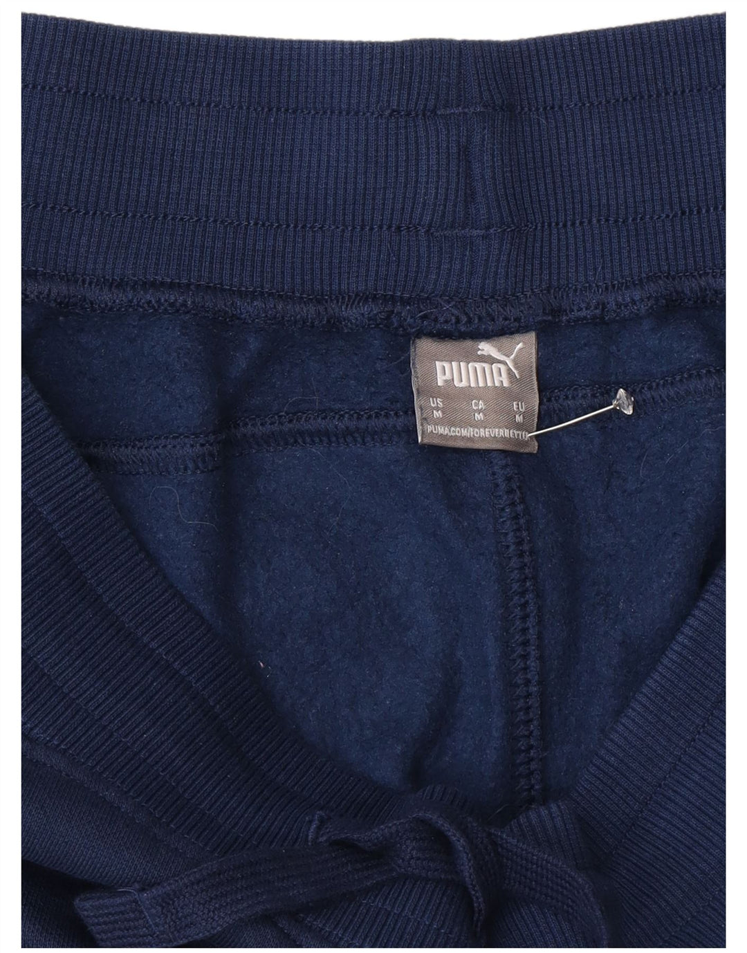 PUMA Herren-Trainingshose mit Grafik, mittelblaue Baumwolle, mittelblau
