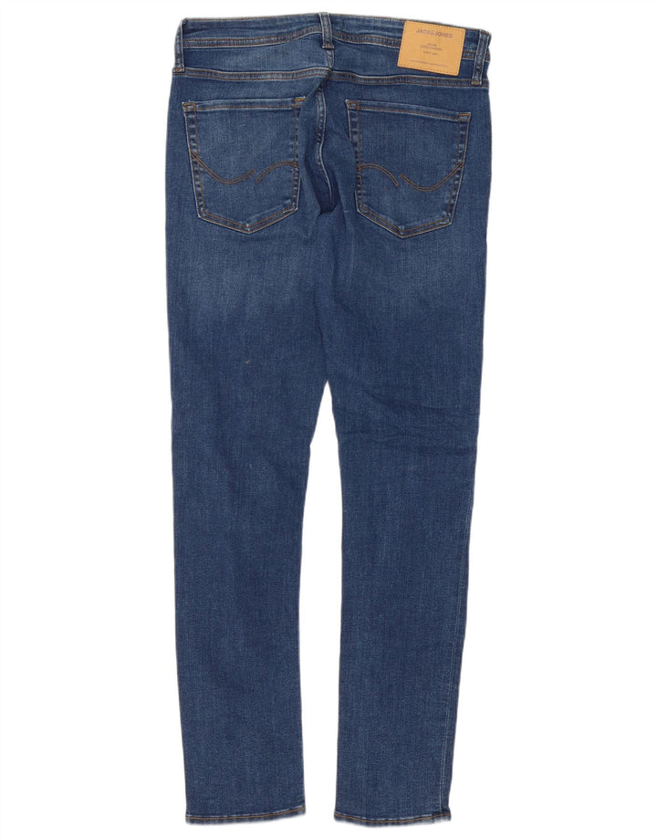 Jack & Jones Herren GLENN Slim Jeans W33 L32 Blaue Baumwolle
