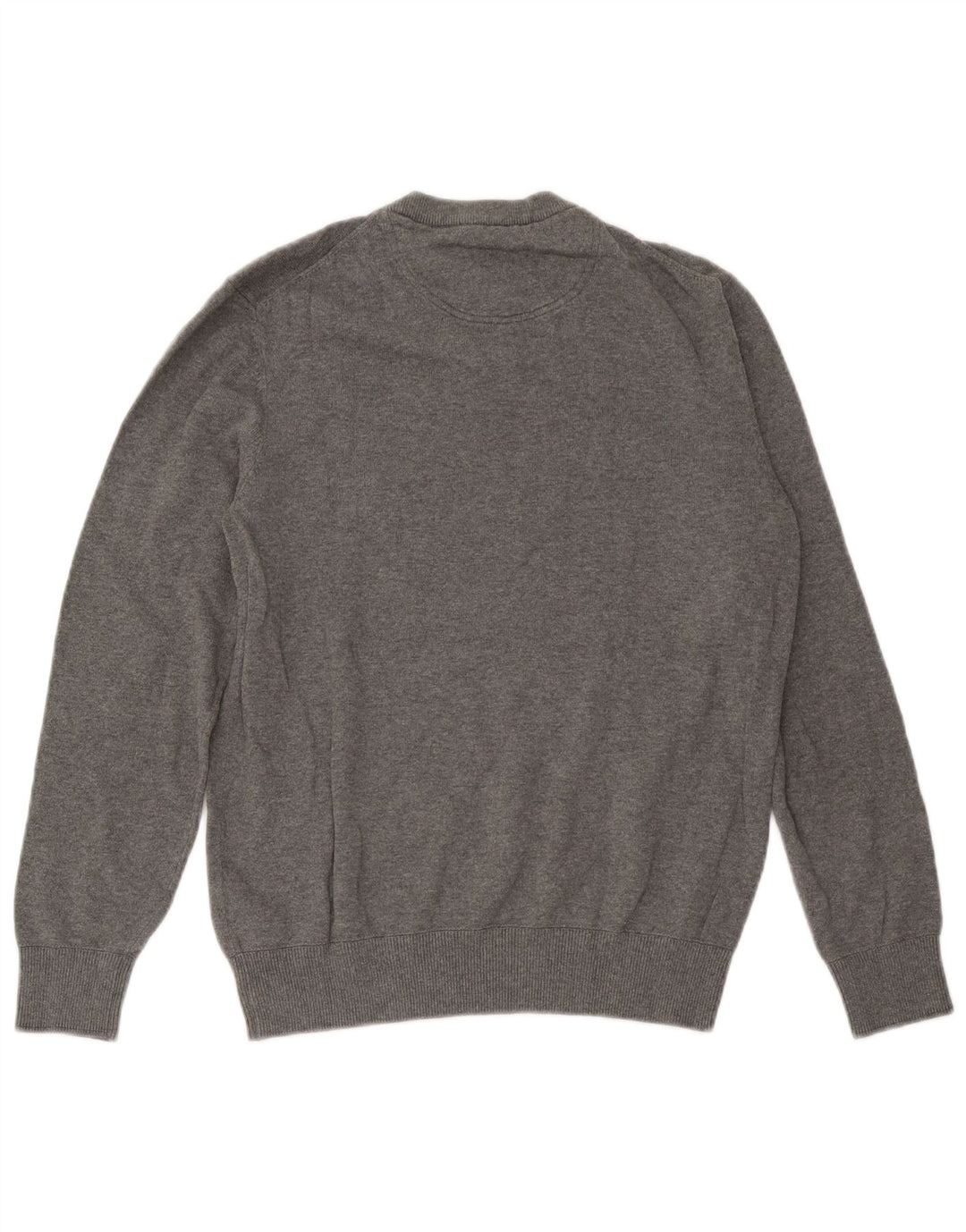 Timberland Herren-Pullover mit V-Ausschnitt, Größe S, graue Baumwolle