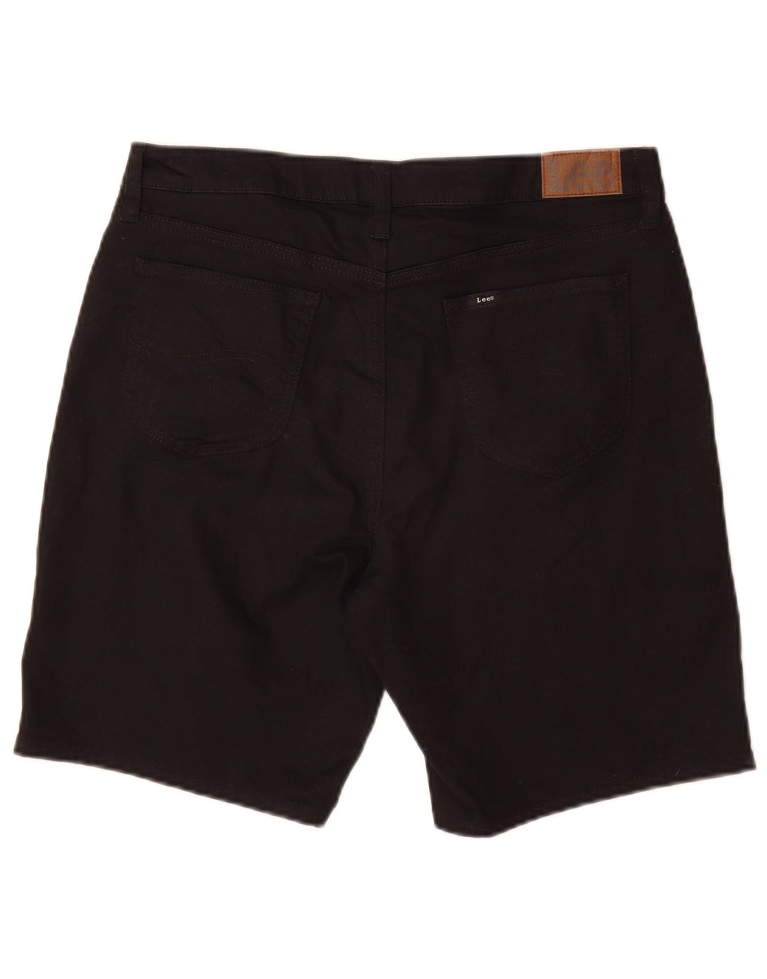 Lee Damen Jeansshorts US 12 Large W32 Schwarze Baumwolle