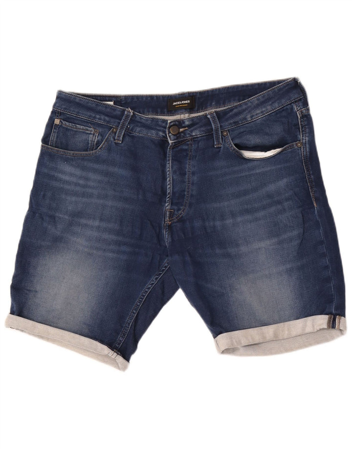 Jack & Jones Herren-Jeansshorts, Größe L, W36, Blau, Baumwolle