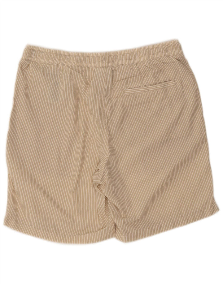 Jack & Jones Herren-Sportshorts, groß, beige, Nadelstreifen-Polyester
