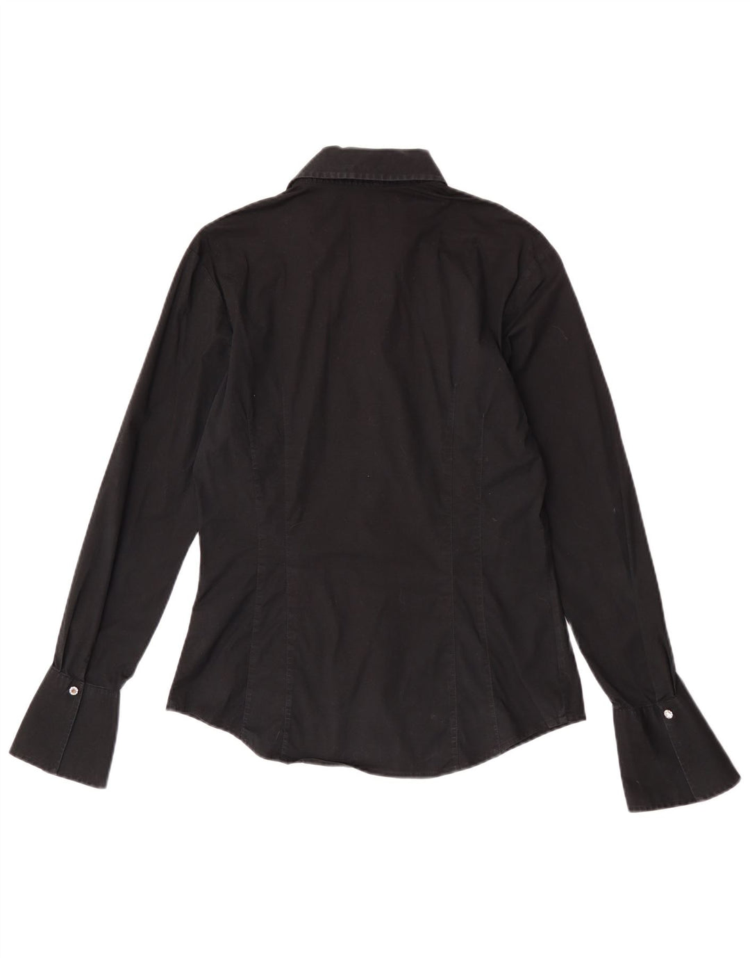 Tommy Hilfiger Damenhemd US 12 Large Schwarz Baumwolle