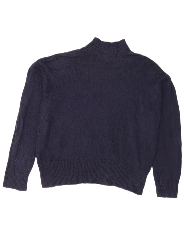 Marks & Spencer Damen-Pullover mit Rollkragen, Gr. 14, mittleres Marineblau
