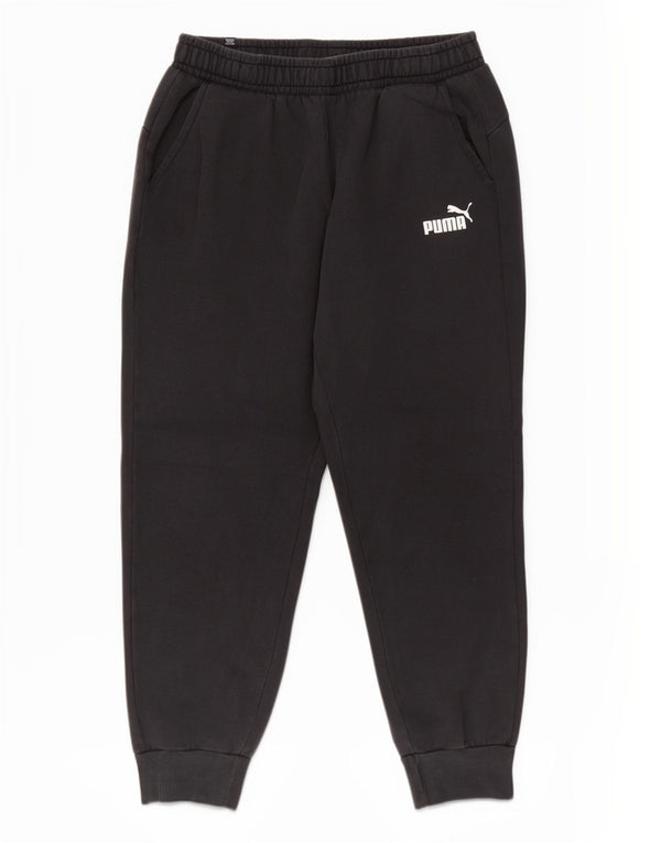 Puma Mens Tracksuit Trousers Joggers Large Black Cotton