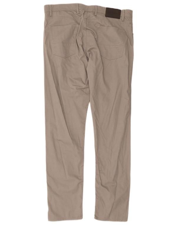Massimo Dutti Herren Freizeithose EU 44 Large W34 L30 Grau Geometrisch