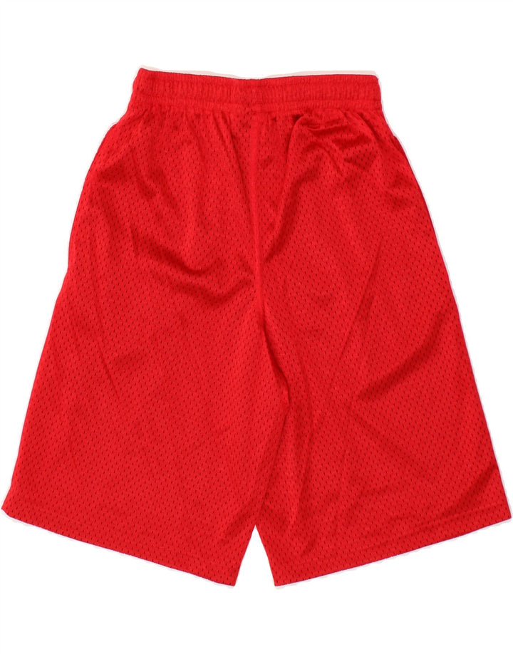 RUSSELL ATHLETIC Mens Graphic Sport Shorts Small  Red Polyester Vintage Russell Athletic and Second-Hand Russell Athletic from Messina Hembry 