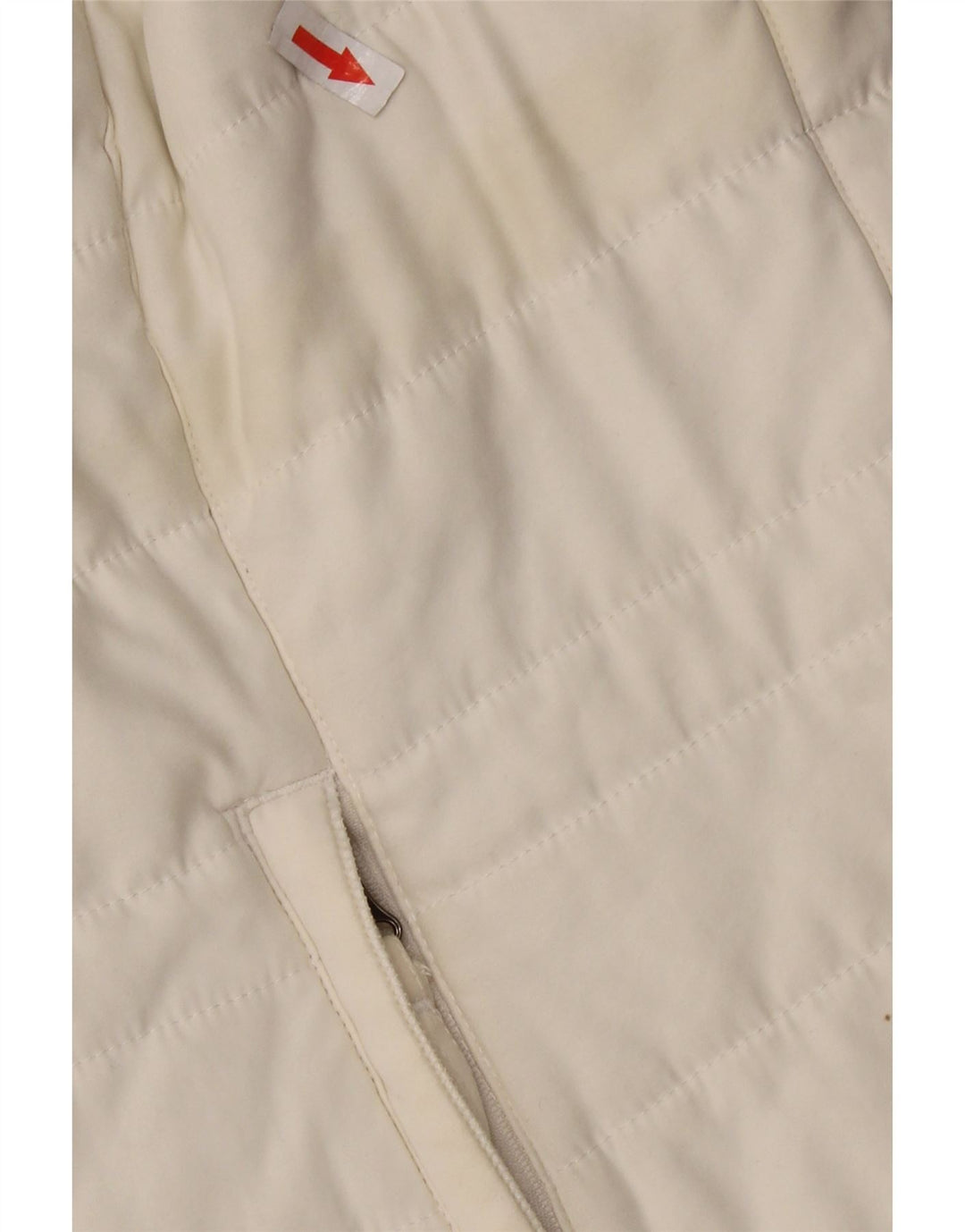 WEIRD FISH Wattierte Damenweste UK 14 Large Weiß Polyester