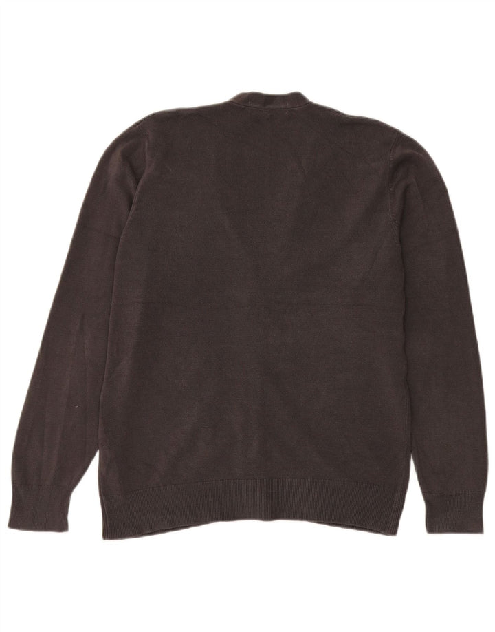 Marks & Spencer Herren-Strickjacke aus mittelgrauem Acryl