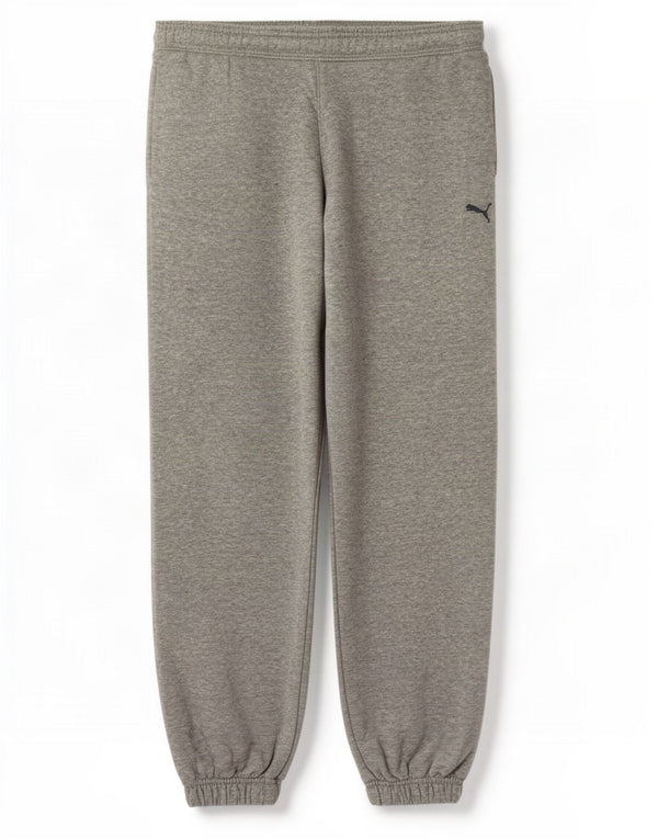 Puma Damen Trainingshose Jogger UK 10 Small Grau gefleckte Baumwolle