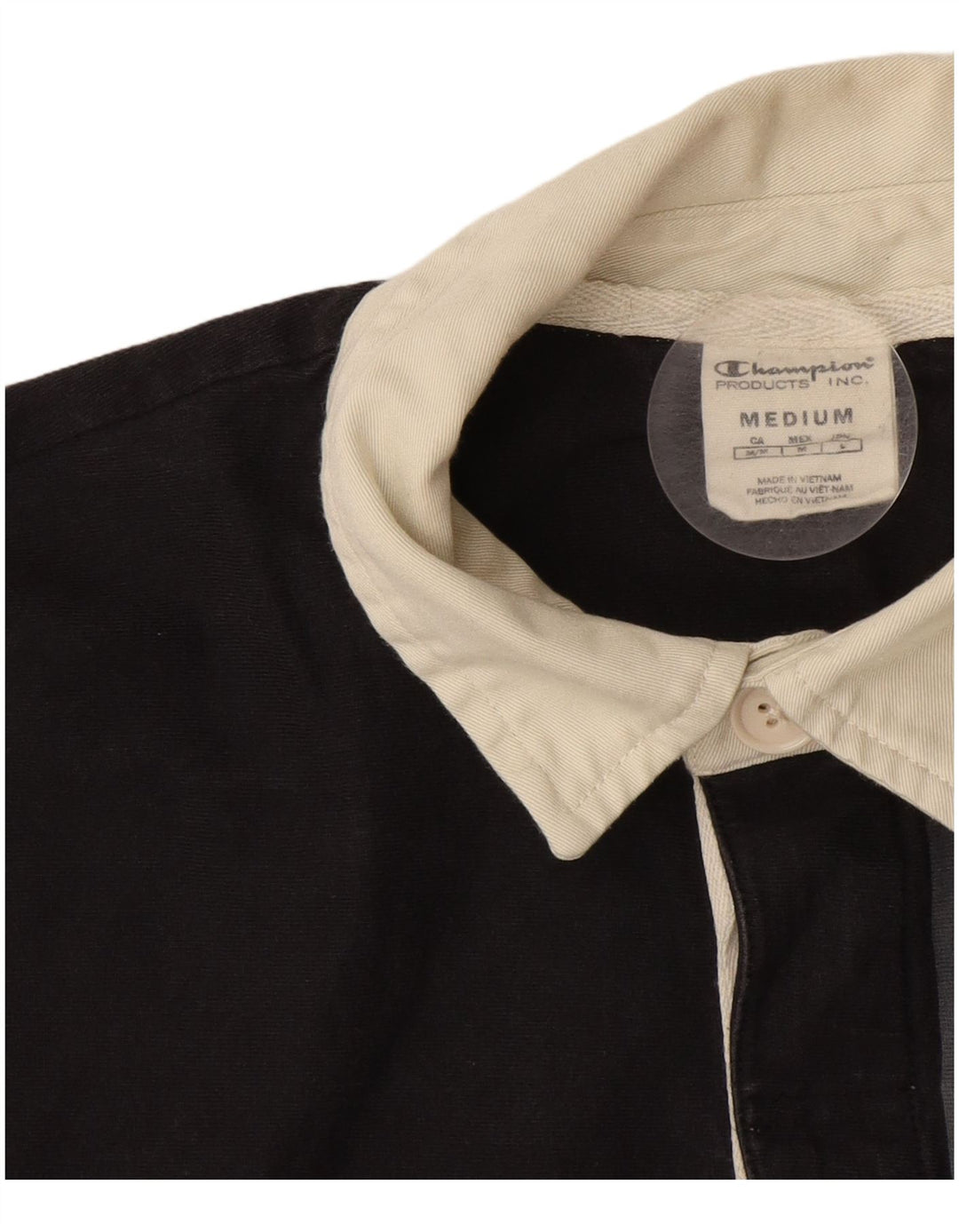 Champion Langarm-Rugby-Poloshirt für Herren, Mittelgrau, Farbblock