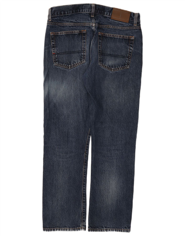Tommy Hilfiger Herren Straight Jeans W32 L30 Blaue Baumwolle