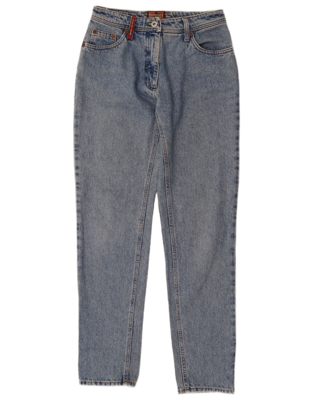 Outsider Damen Tapered Jeans W28 L32 Blaue Baumwolle