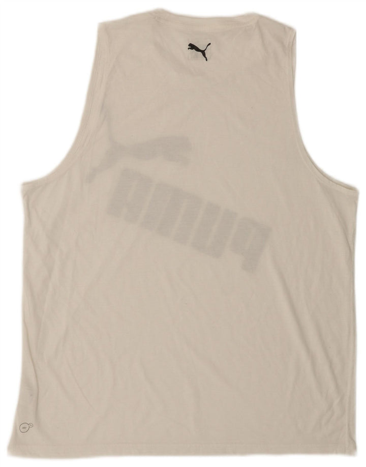 PUMA Herren Graphic Vest Top XL Weiß