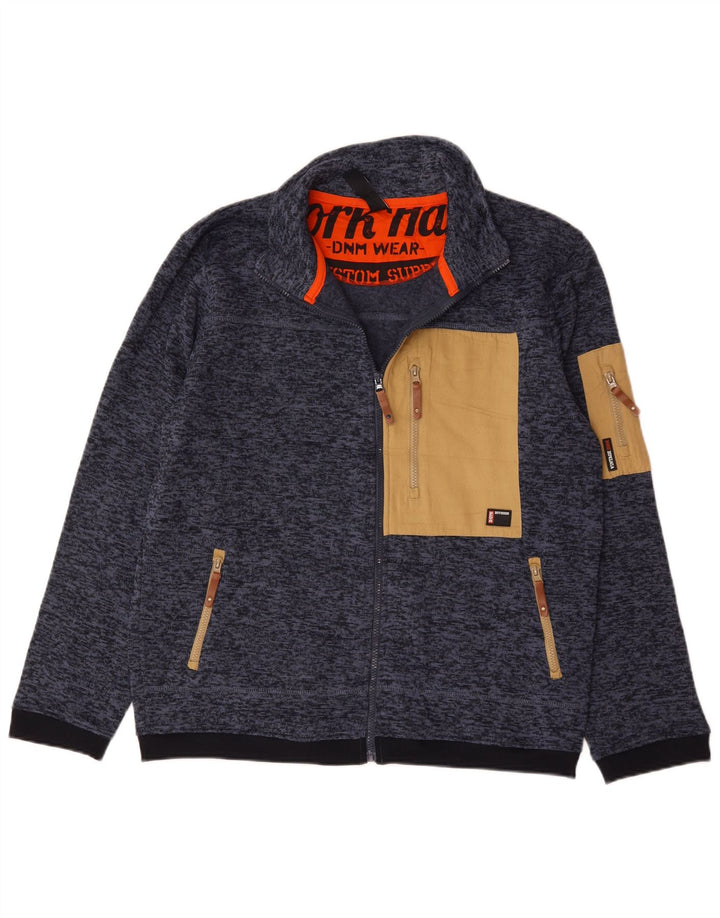 Reward Herren-Trainingsanzug-Oberteil, Jacke IT 52/54, großes marineblau meliertes Polyester