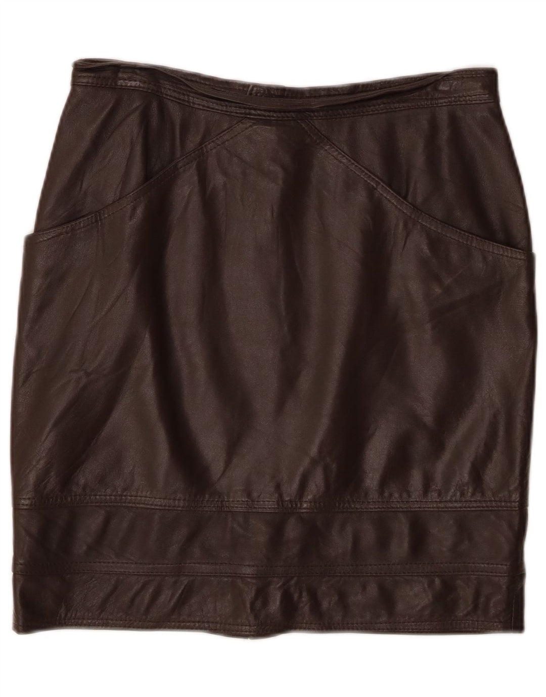 Conbipel Damen Lederrock IT 46 Large W30 Braunes Leder