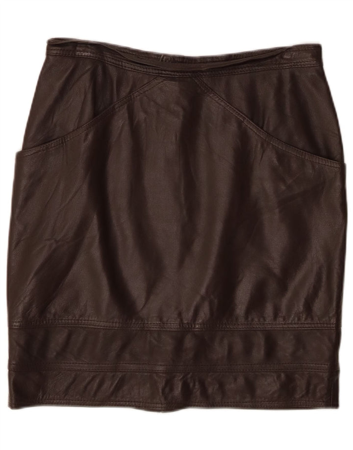 Conbipel Damen Lederrock IT 46 Large W30 Braunes Leder