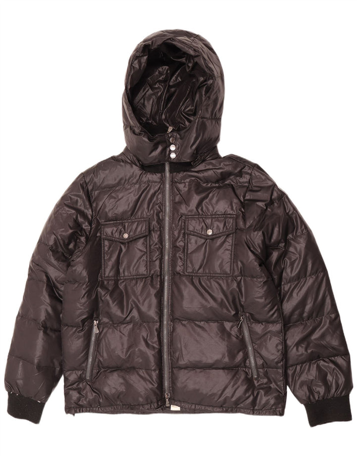 Lotto Herren-Jacke mit Kapuze, gepolstert, UK 44, 2XL, Schwarz, Polyester