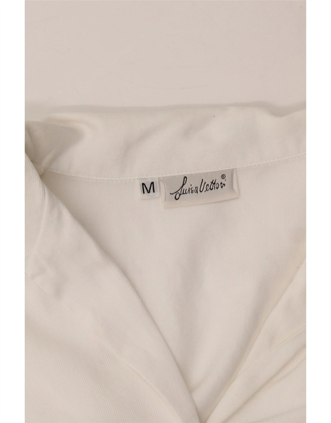 VINTAGE Womens 3/4 Sleeve Shirt UK 12 Medium White Vintage Vintage and Second-Hand Vintage from Messina Hembry 
