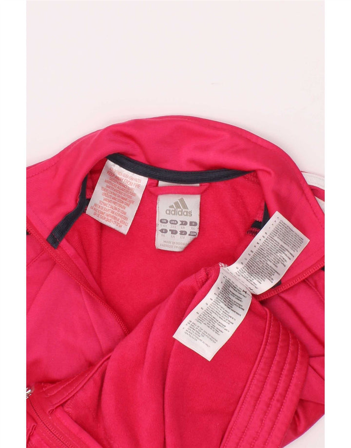 Adidas Mädchen-Trainingsanzug-Top-Jacke, 5–6 Jahre, rosa, Polyester