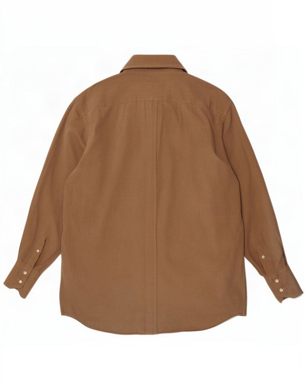 Etro Herrenhemd Größe 43 XL Beige Baumwolle