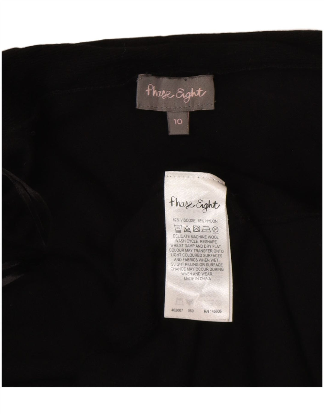 Phase Eight Damen Longline Open Cardigan Pullover UK 10 Small Schwarz