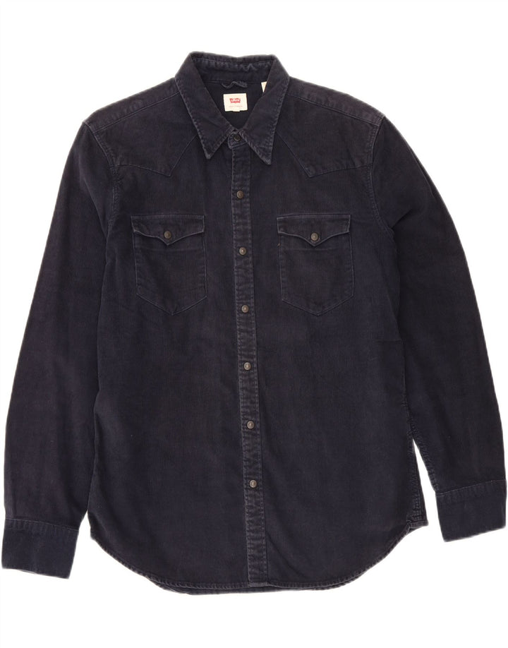 Levi's Herren-Cordhemd, groß, marineblau, Baumwolle