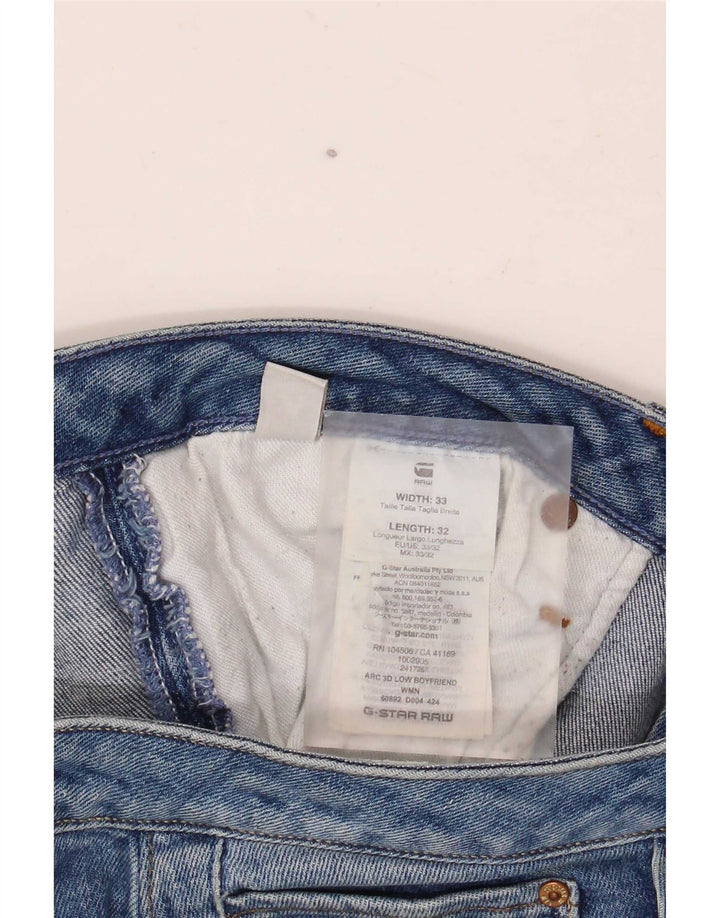 G-Star Herren Slim Jeans W33 L28 Blaue Baumwolle