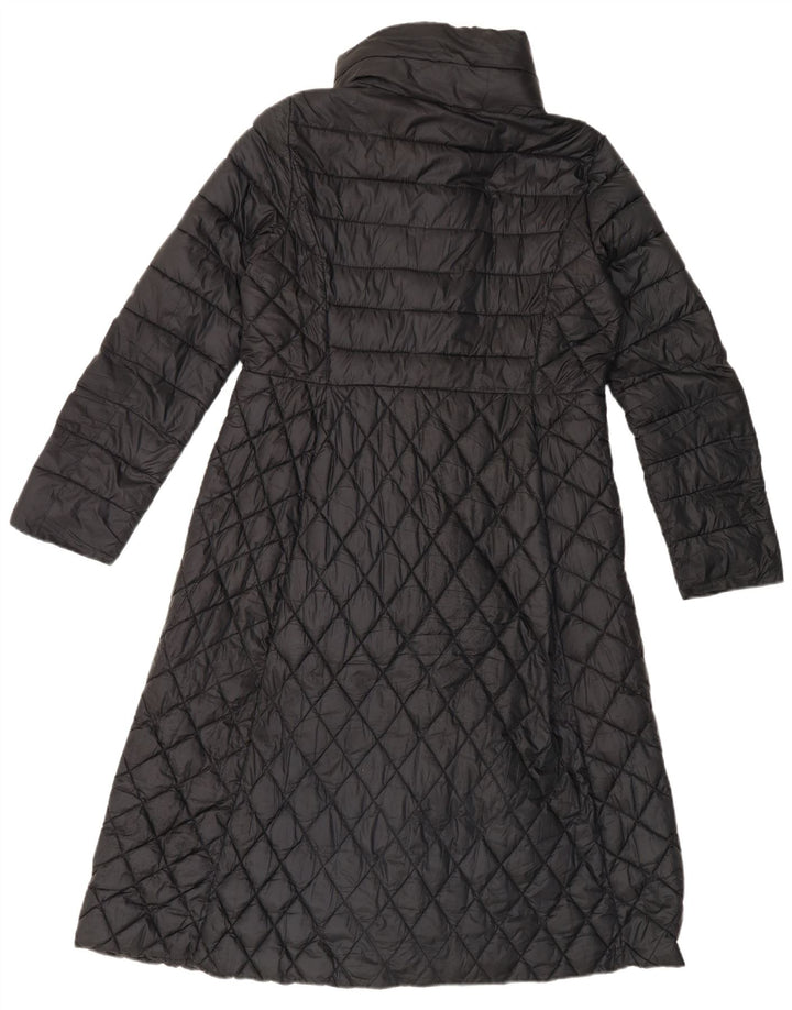 Intrend Damen Zweireihiger wattierter Mantel UK 16 Large Schwarz Polyester
