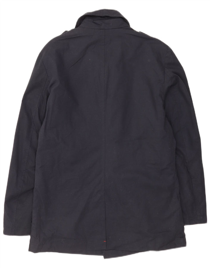 Superdry Herren Pea Coat UK 40 Große marineblaue Baumwolle